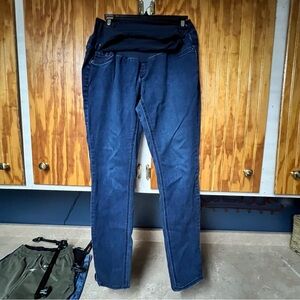 Womens Indigo Blue maternity jeans size L